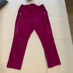 Lululemon Leggings, size 8, hot pink mesh